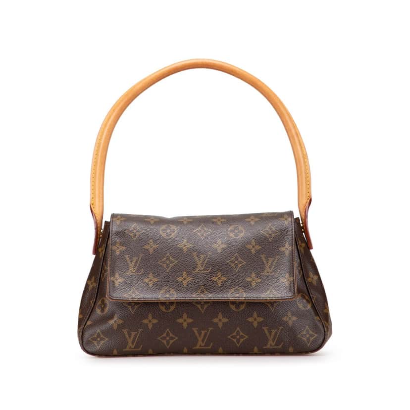 Louis Vuitton Monogram Mini Looping Brown Canvas Good condition - Front View