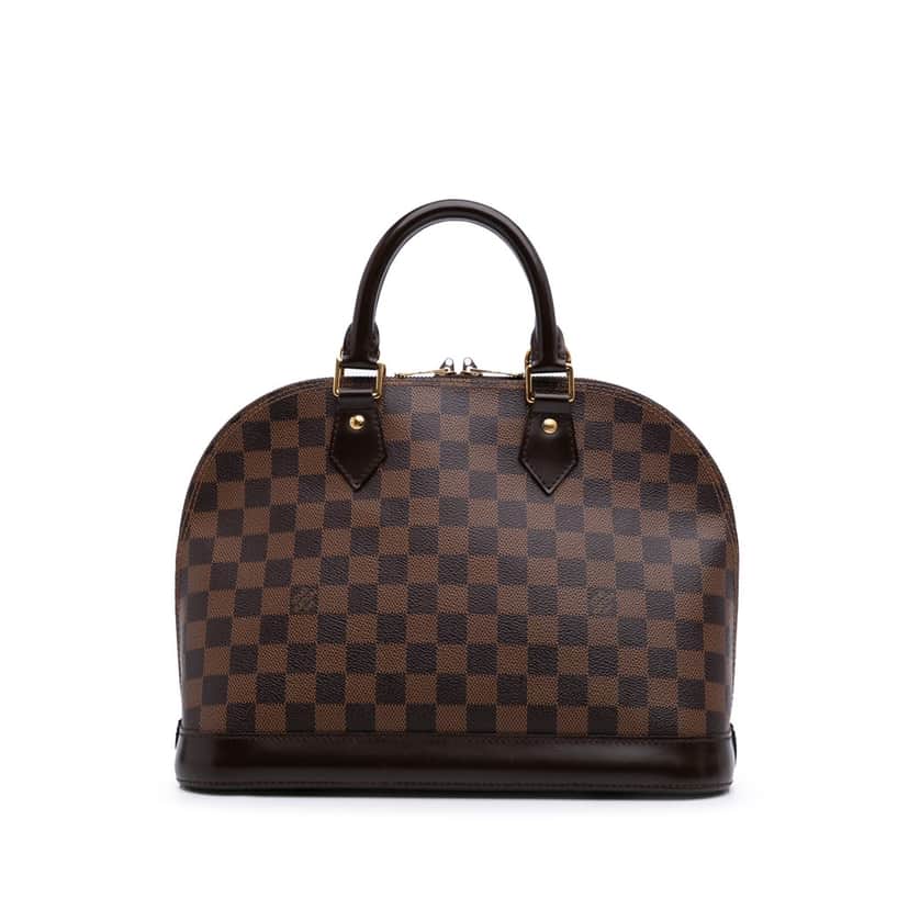Louis Vuitton Damier Ebene Alma PM Brown Canvas Good condition - Front View