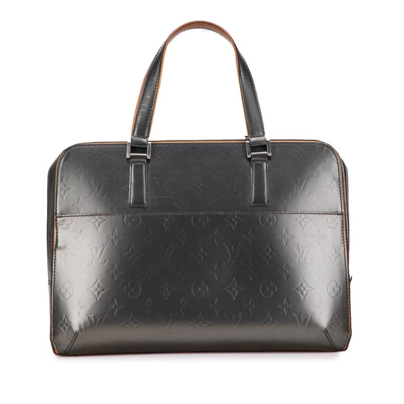 Louis Vuitton Monogram Mat Malden Grey Leather Fair condition - Front View
