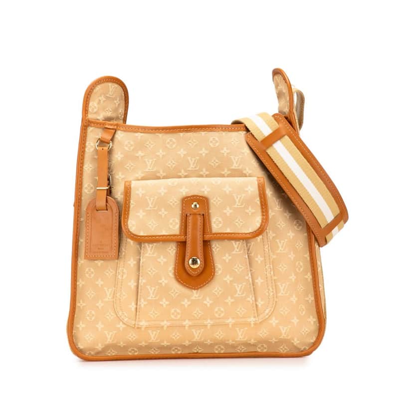 Louis Vuitton Monogram Mini Lin Besace Mary Kate Brown Canvas Good condition - Front View