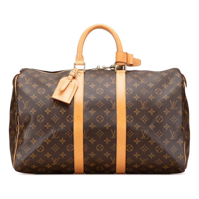 Louis Vuitton Monogram Keepall 45 Brown Canvas Good condition - Front View
