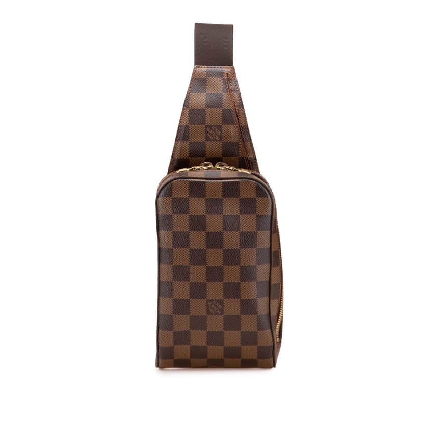 Louis Vuitton Damier Ebene Geronimos Brown Canvas Good condition - Front View