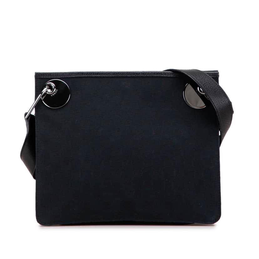 Gucci GG Canvas Eclipse Crossbody Blue Canvas Good condition - Front View