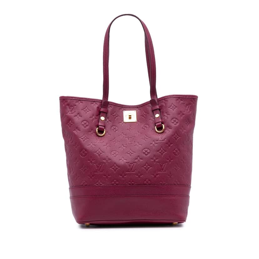 Louis Vuitton Monogram Empreinte Citadine PM Red Leather Good condition - Front View