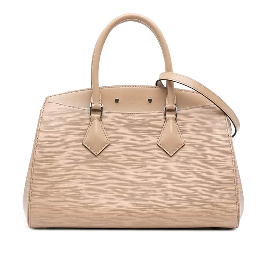 Louis Vuitton Epi Soufflot MM Brown Leather Good condition - Front View