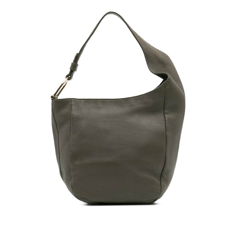 Gucci Leather Greenwich Hobo Grey Leather Good condition - Front View