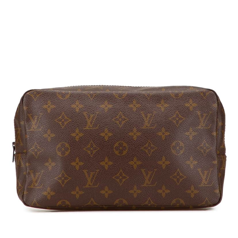 Louis Vuitton Monogram Trousse Toilette 28 Brown Canvas Good condition - Front View
