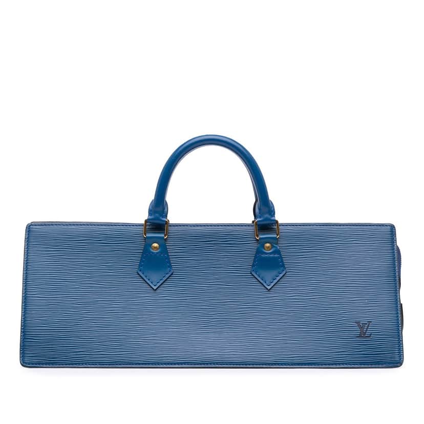 Louis Vuitton Epi Sac Triangle Blue Leather Fair condition - Front View
