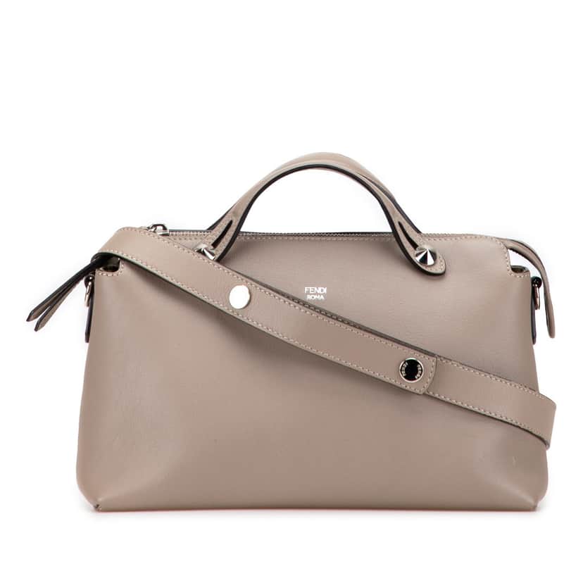 Fendi Small Leather By The Way Satchel Brown Leather Good condition - Front View