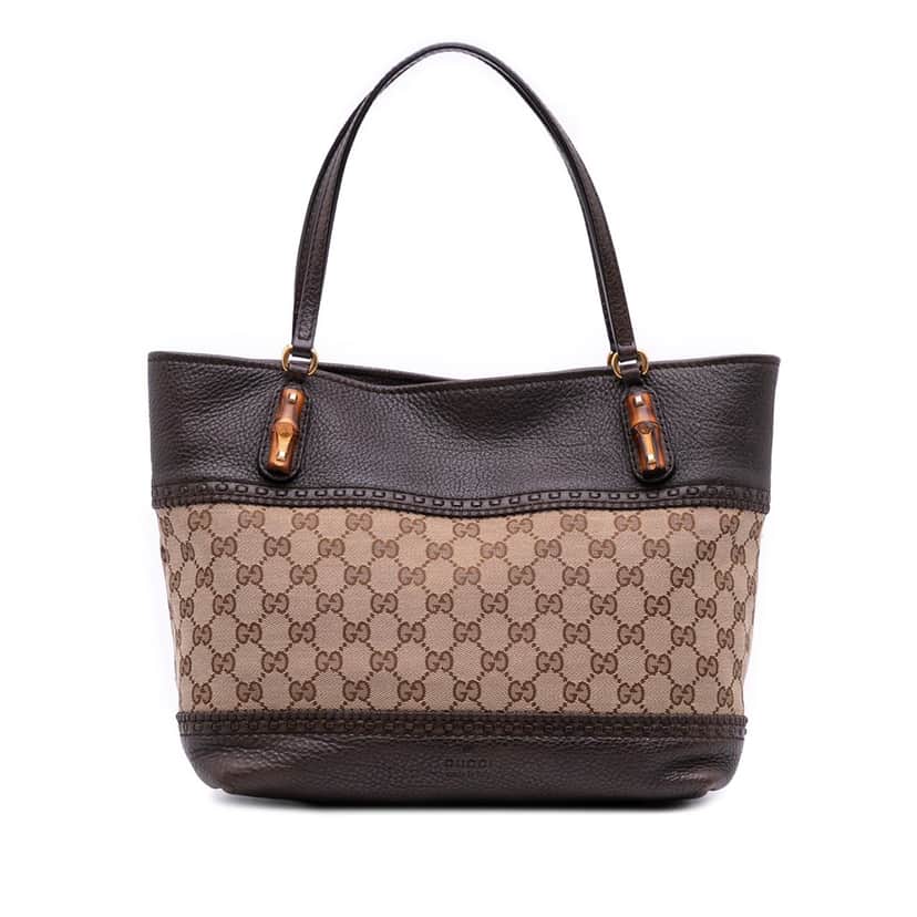 Gucci Medium GG Canvas Laidback Crafty Tote Brown Canvas Good condition - Front View