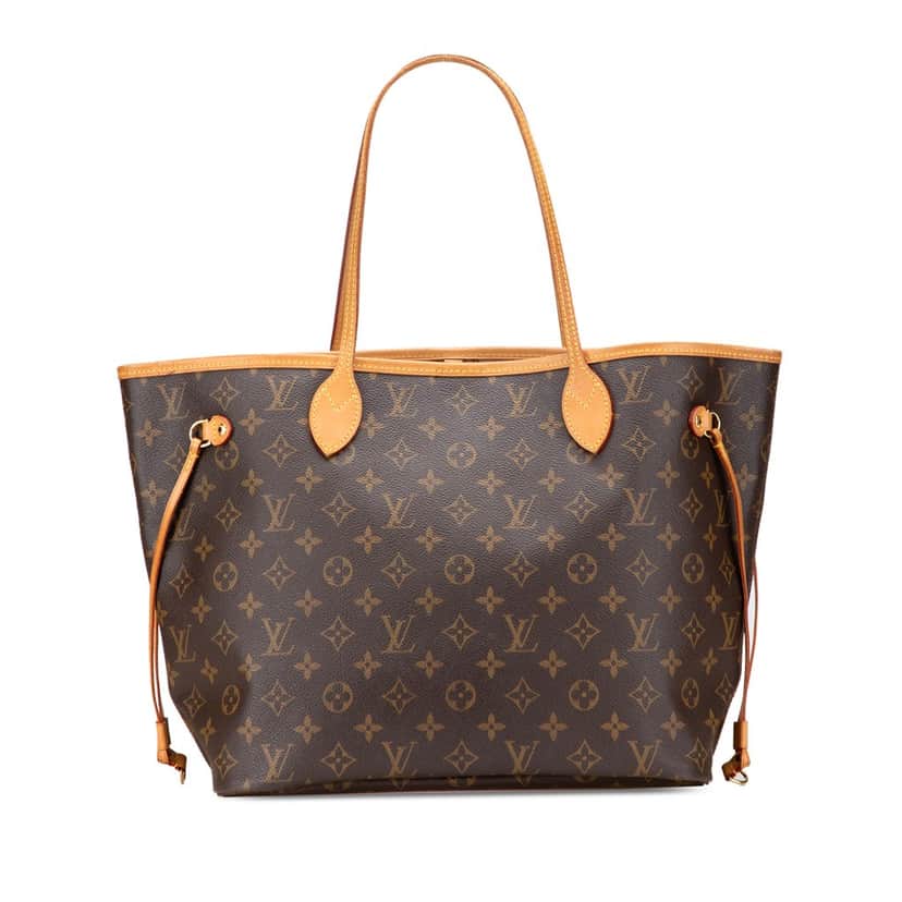 Louis Vuitton Monogram Neverfull MM Brown Canvas Good condition - Front View