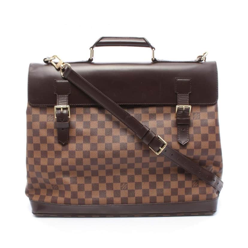 Louis Vuitton Damier Ebene West End GM Brown Canvas Fair condition - Front View