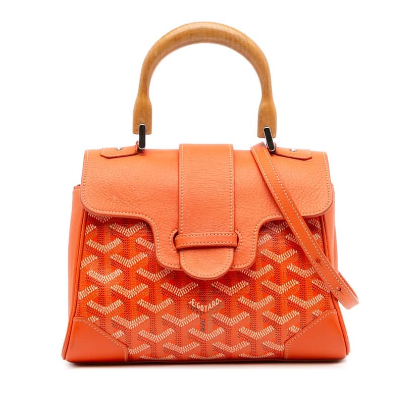 Goyard Mini Goyardine Saigon Souple Orange Canvas Good condition - Front View