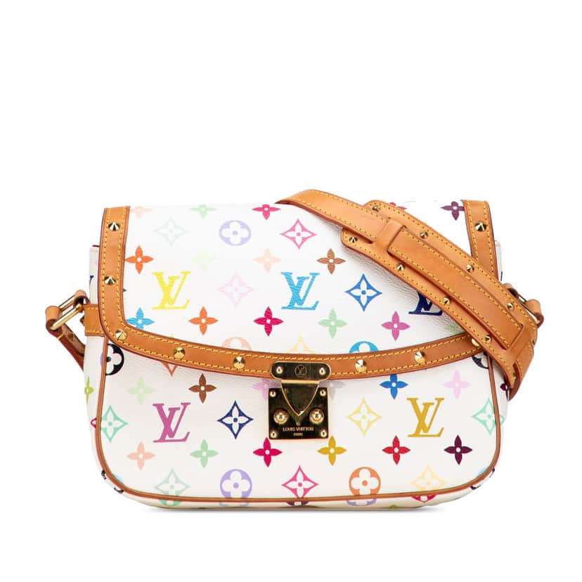 Louis Vuitton Monogram Multicolore Sologne White Canvas Good condition - Front View