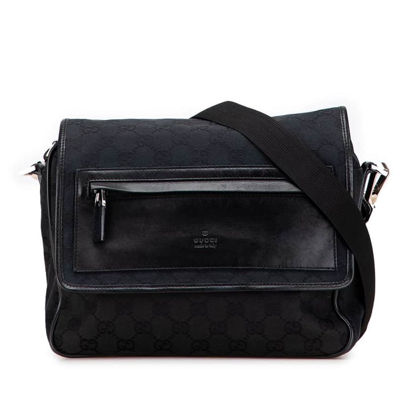 Gucci GG Canvas Crossbody Black Canvas Good condition - Front View