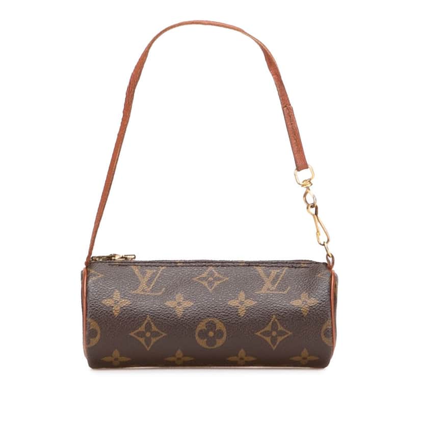 Louis Vuitton Monogram Papillon Pochette Brown Canvas Good condition - Front View