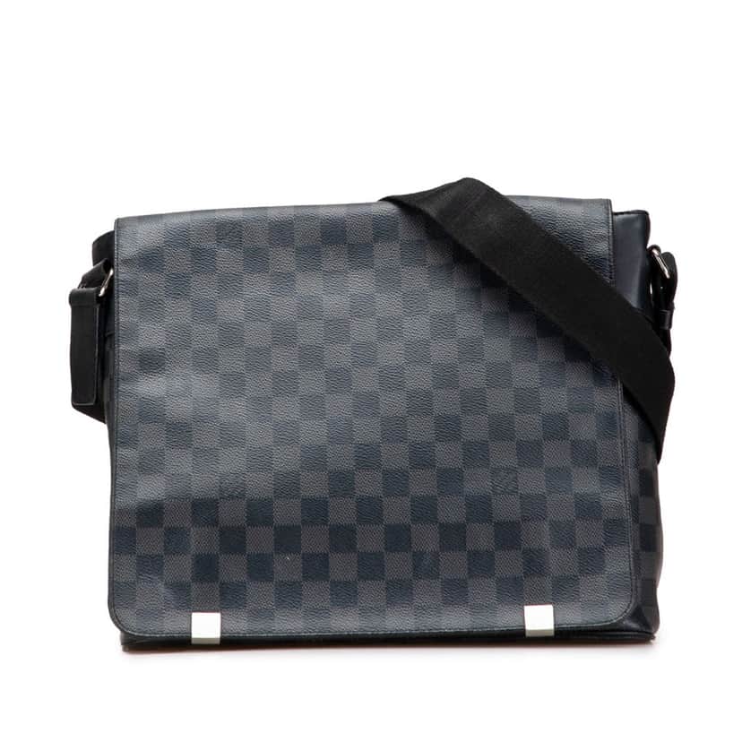 Louis Vuitton Damier Graphite District MM Black Canvas Good condition - Front View