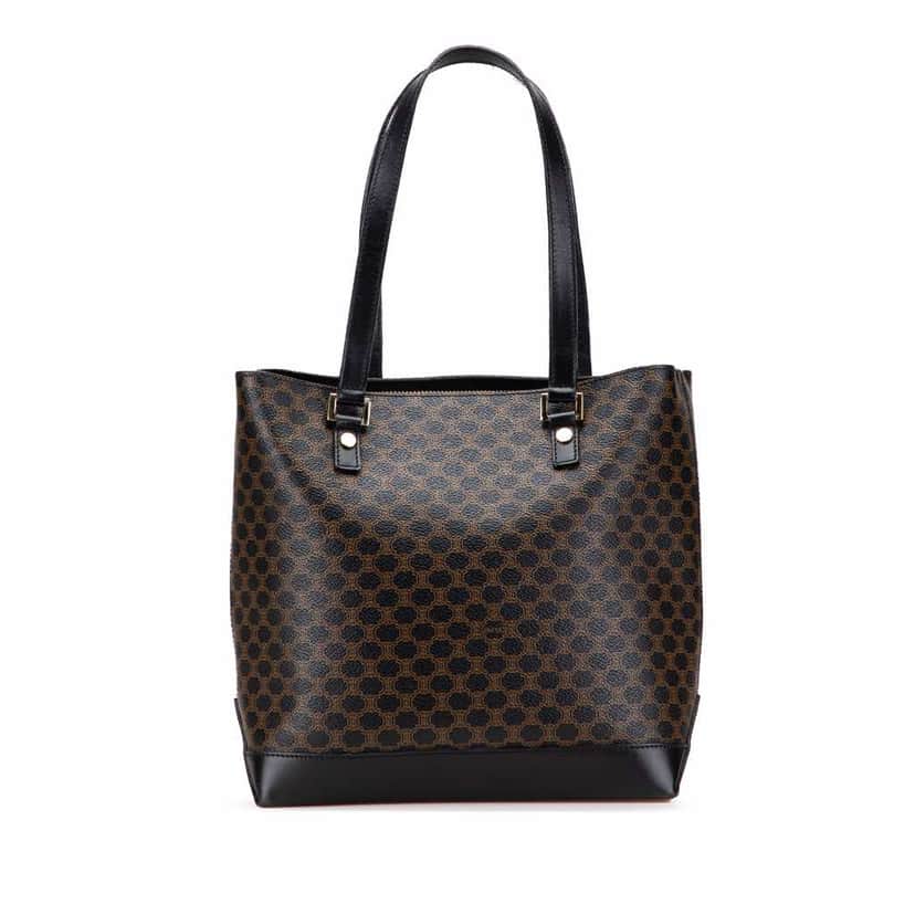 Celine Macadam Coated Canvas Tote Brown Canvas Good condition - Front View
