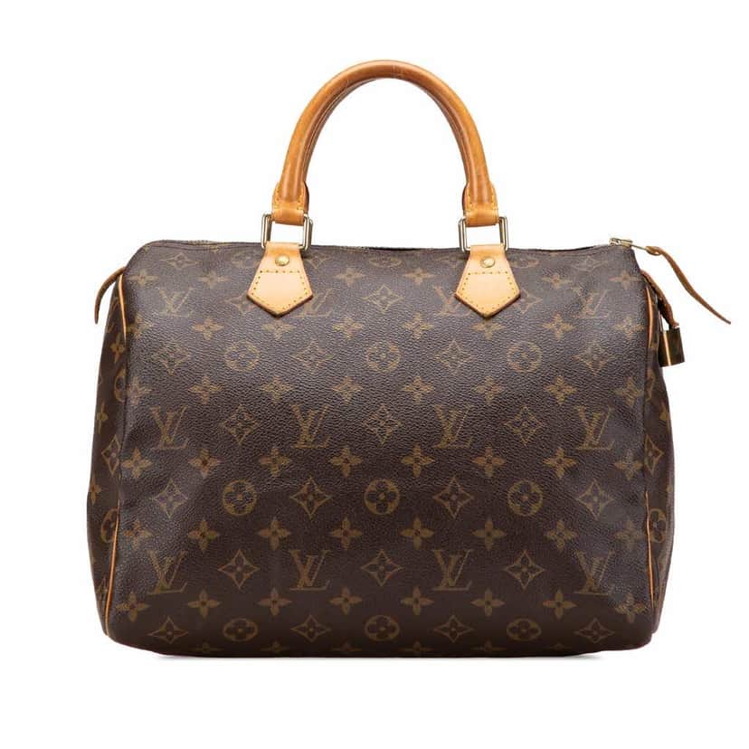 Louis Vuitton Monogram Speedy 30 Brown Canvas Good condition - Front View