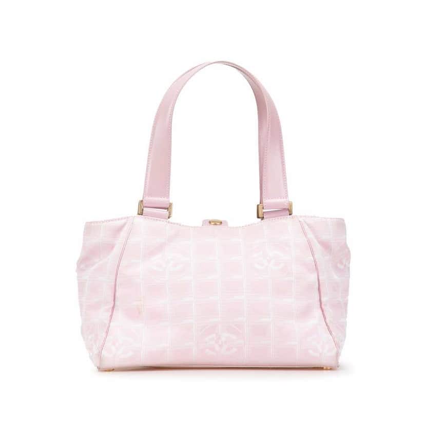 Chanel New Travel Line Nylon Tote Pink Good condition - Front View