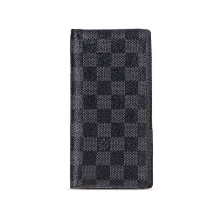 Louis Vuitton Damier Graphite Brazza Wallet Black Canvas Good condition - Front View