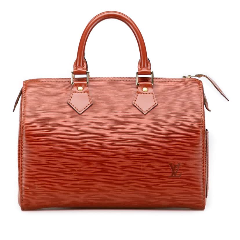Louis Vuitton Epi Speedy 25 Brown Leather Good condition - Front View