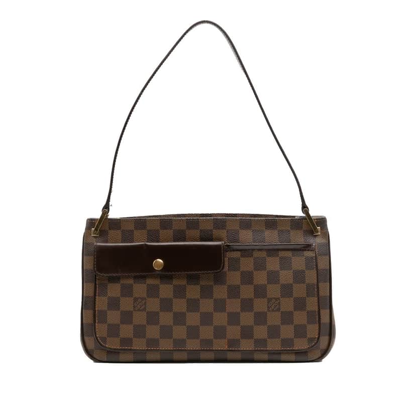 Louis Vuitton Damier Ebene Aubagne Brown Canvas Good condition - Front View