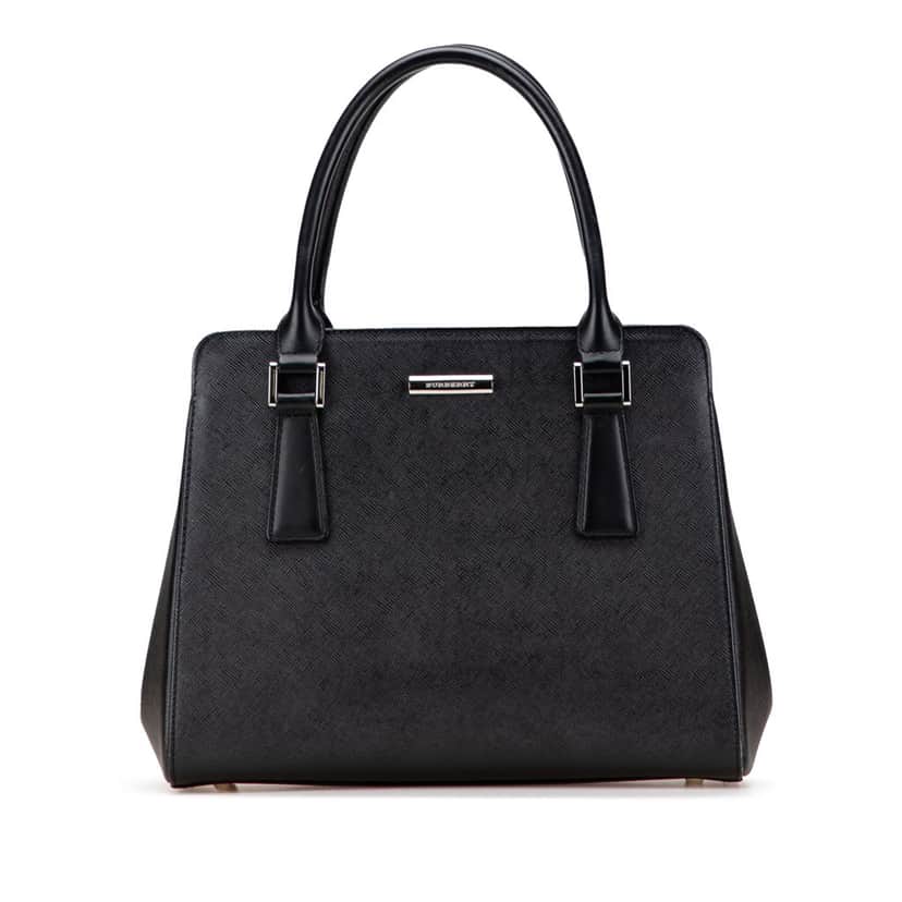 Burberry Leather Handbag Black Leather Good condition - Front View