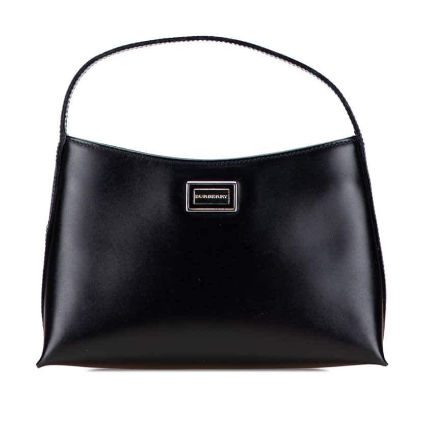 Burberry Leather Shoulder Bag Black Leather Good condition - Front View