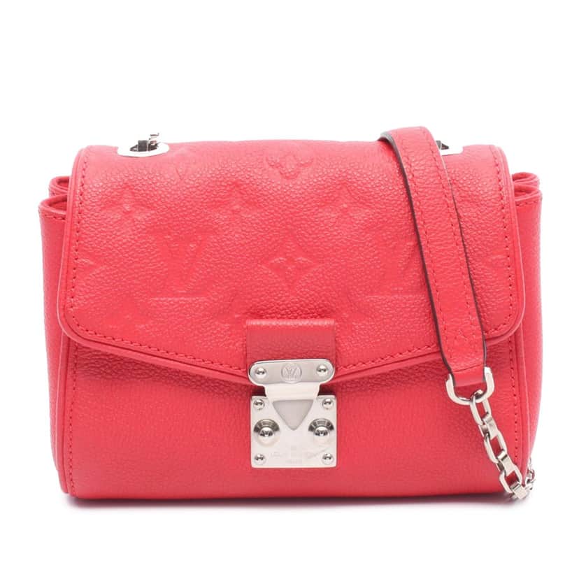Louis Vuitton Monogram Empreinte Saint Germain BB Red Leather Good condition - Front View