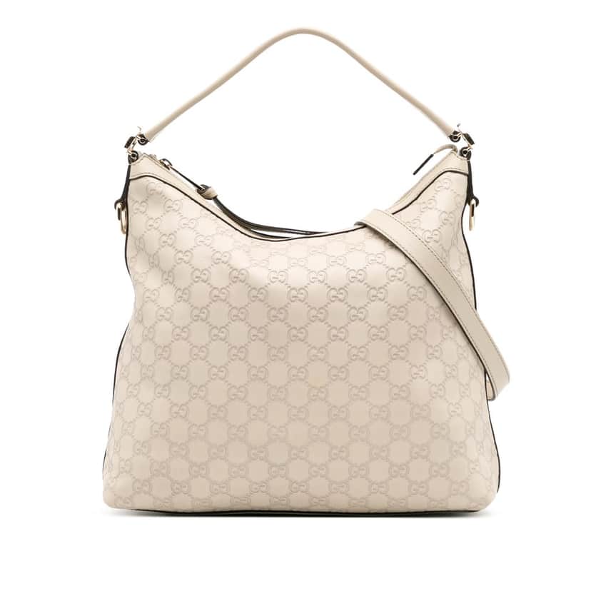Gucci Small Guccissima Miss GG Hobo Brown Leather Fair condition - Front View