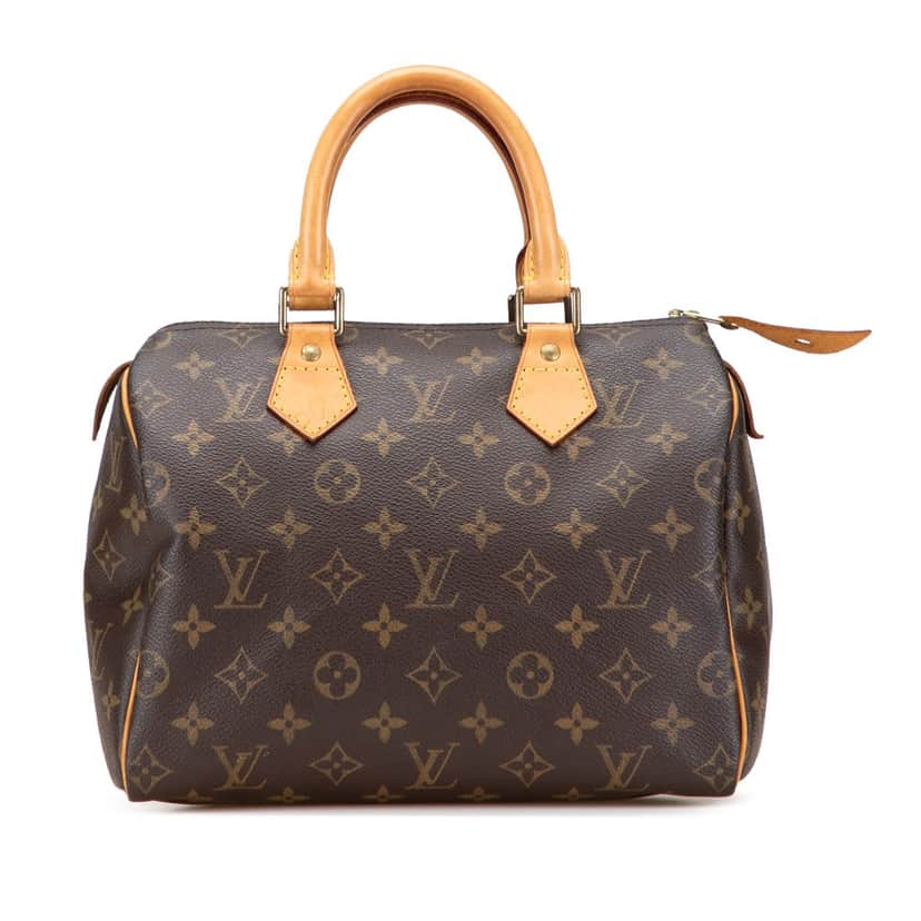Louis Vuitton Monogram Speedy 25 Brown Canvas Good condition - Front View