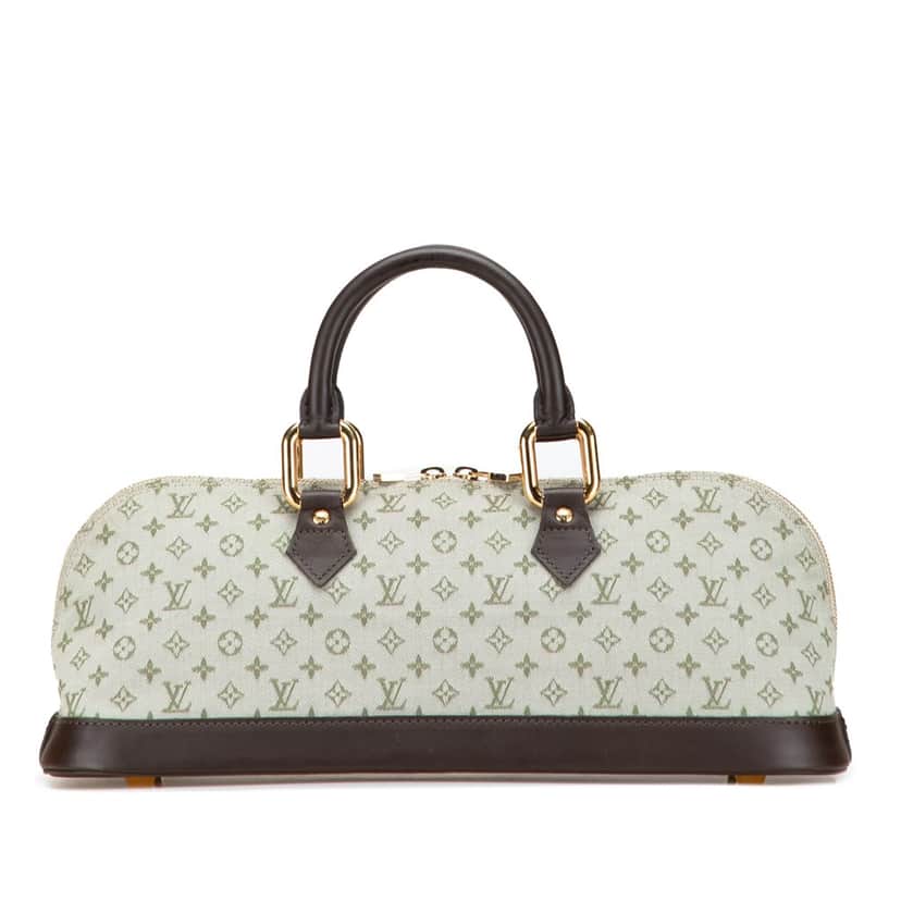 Louis Vuitton Monogram Mini Lin Alma Horizontal Grey Canvas Good condition - Front View