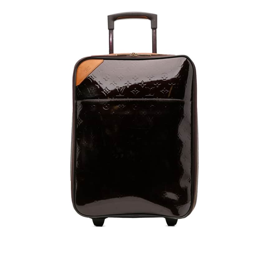 Louis Vuitton Monogram Vernis Pegase 45 Purple Leather Fair condition - Front View