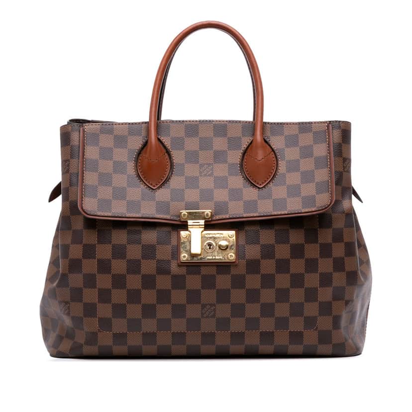 Louis Vuitton Damier Ebene Ascot Brown Canvas Good condition - Front View