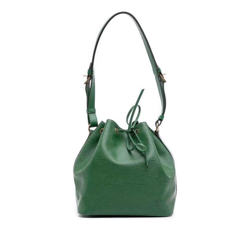 Louis Vuitton Epi Petit Noe Green Leather Good condition - Front View