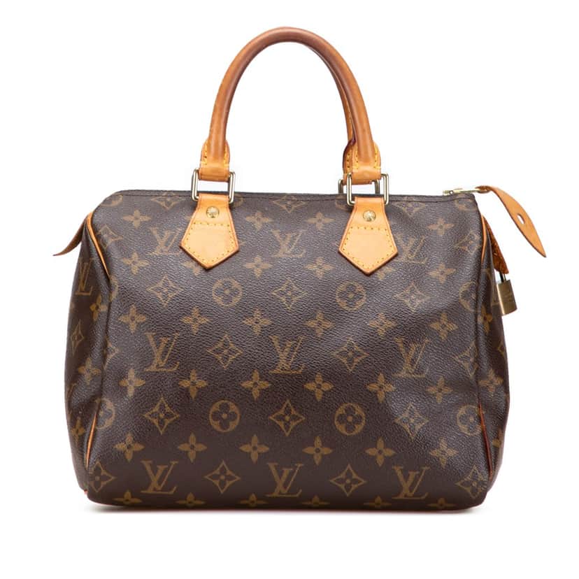 Louis Vuitton Monogram Speedy 25 Brown Canvas Good condition - Front View