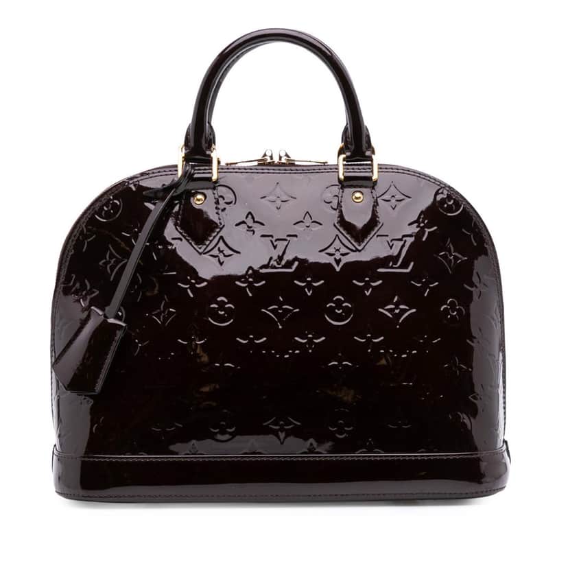 Louis Vuitton Monogram Vernis Alma PM Purple Leather Good condition - Front View