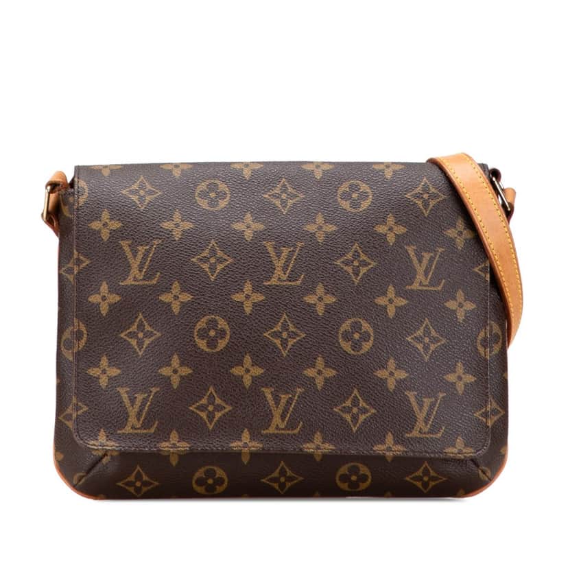 Louis Vuitton Monogram Musette Tango Long Strap Brown Canvas Good condition - Front View