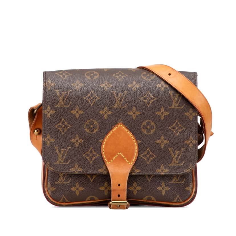 Louis Vuitton Monogram Cartouchiere MM Brown Canvas Good condition - Front View