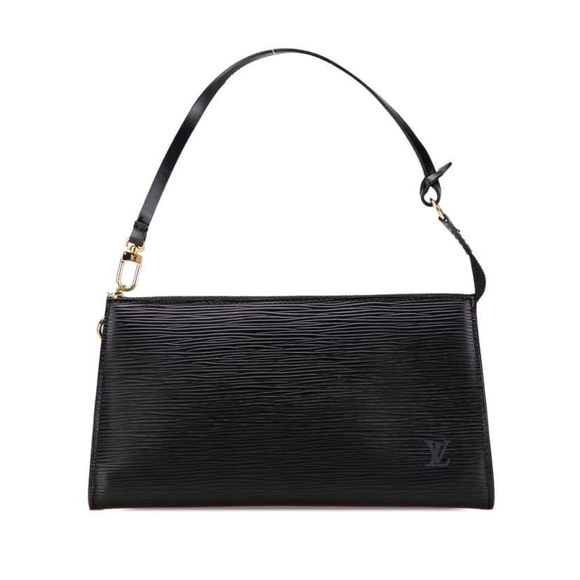 Louis Vuitton Epi Pochette Accessoires Black Leather Good condition - Front View