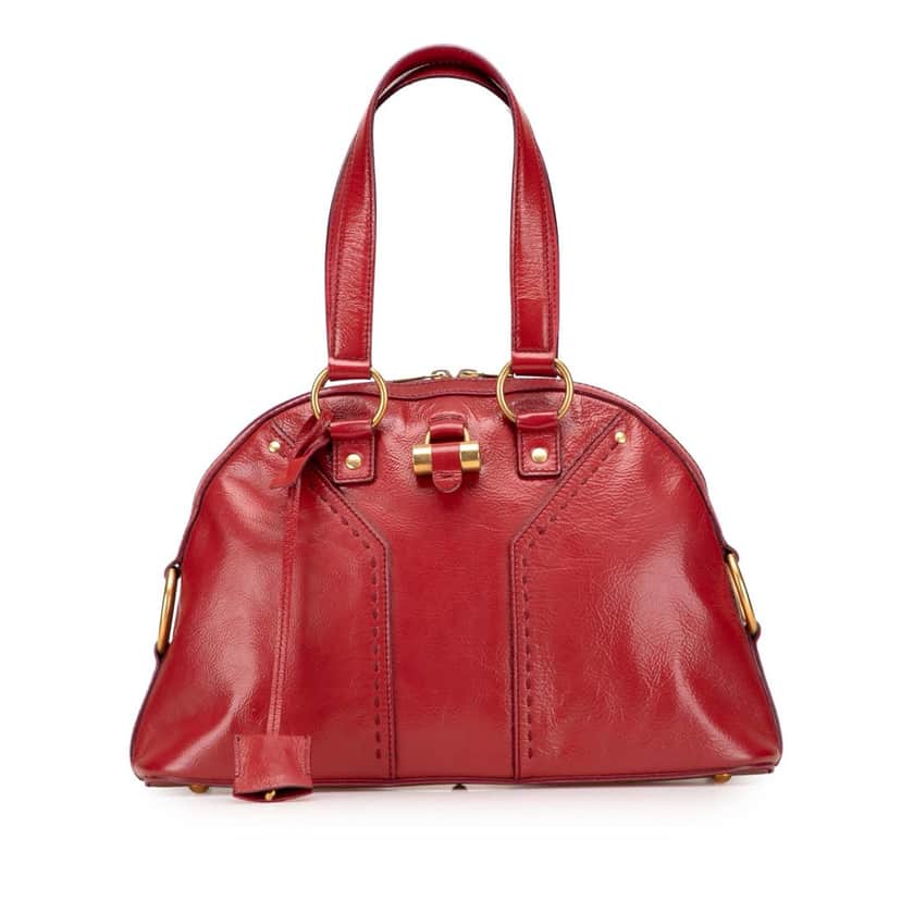 Yves Saint Laurent Medium Leather Muse Handbag Red Leather Good condition - Front View
