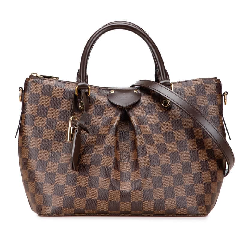 Louis Vuitton Damier Ebene Siena PM Brown Canvas Good condition - Front View