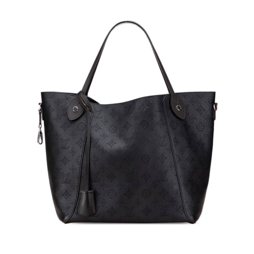 Louis Vuitton Monogram Mahina Hina MM Black Leather Good condition - Front View