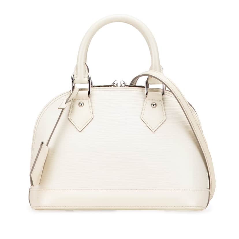 Louis Vuitton Epi Alma BB White Leather Good condition - Front View