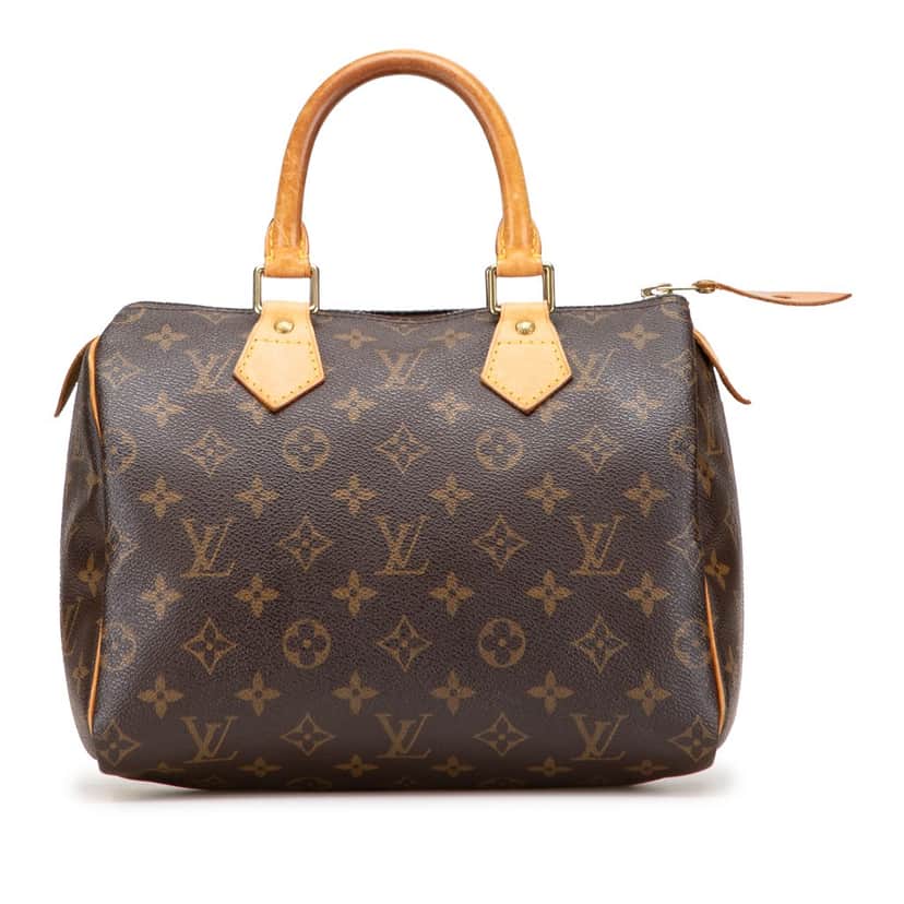 Louis Vuitton Monogram Speedy 25 Brown Canvas Good condition - Front View