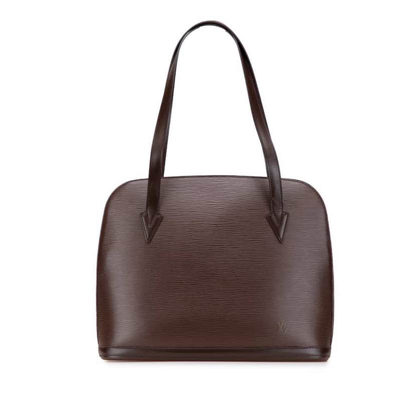 Louis Vuitton Epi Lussac Brown Leather Good condition - Front View