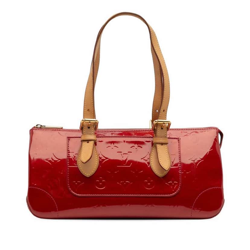 Louis Vuitton Monogram Vernis Rosewood Avenue Red Leather Good condition - Front View