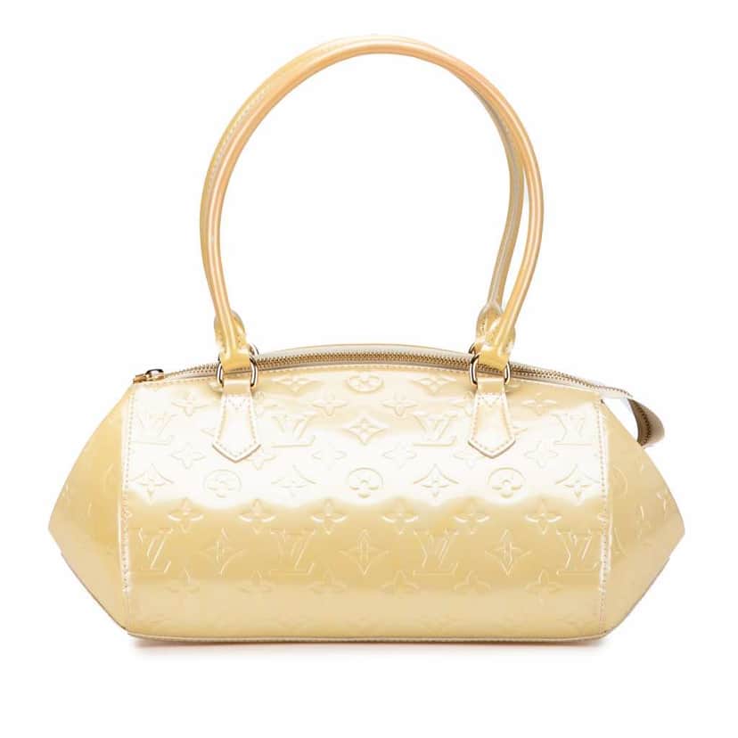 Louis Vuitton Monogram Vernis Sherwood PM Brown Leather Good condition - Front View