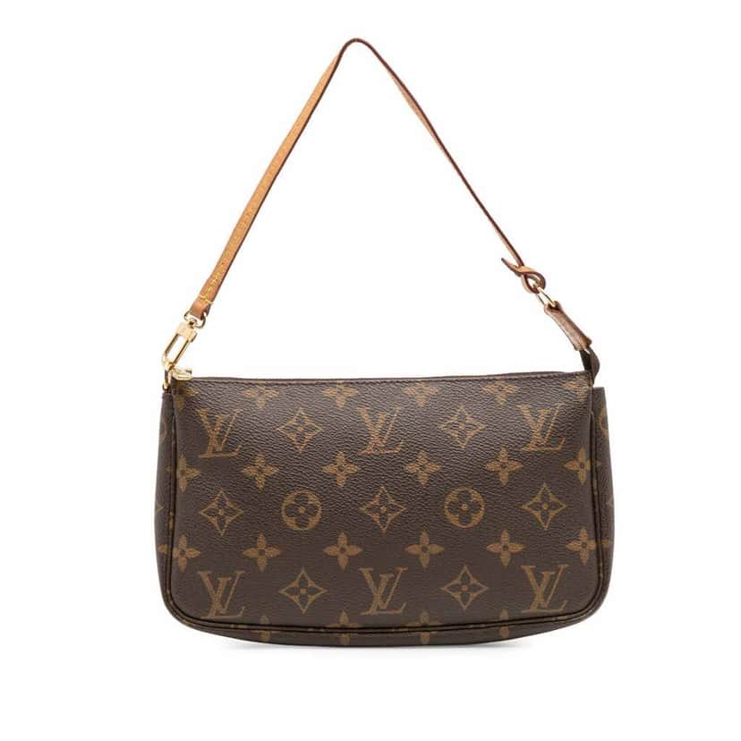 Louis Vuitton Monogram Pochette Accessoires Brown Canvas Good condition - Front View